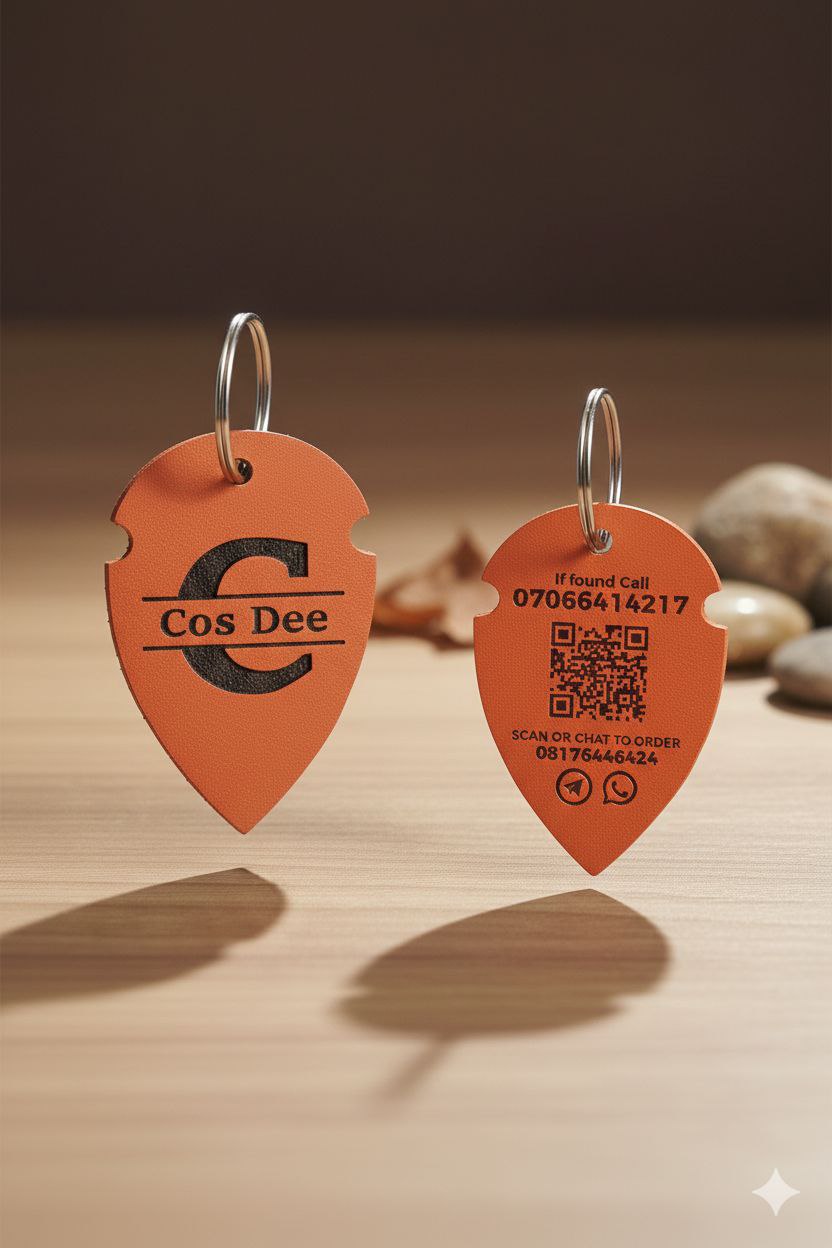 Key Holder - Custom Engraved Leather & Wood Inlay